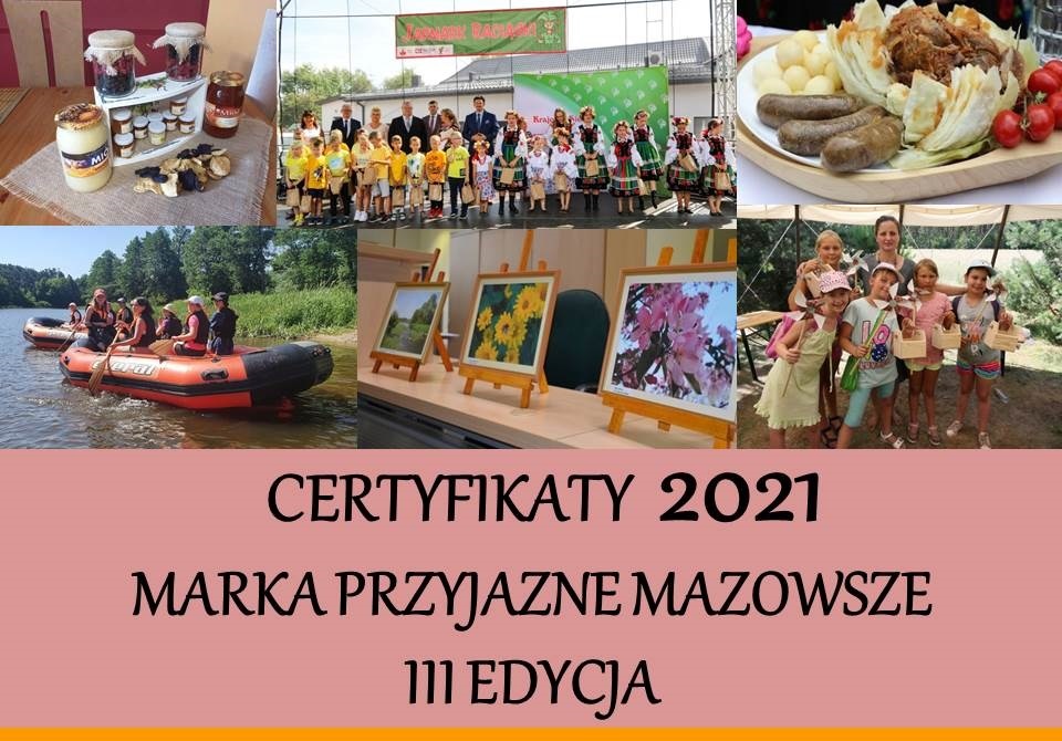 Certyfikaty Przyjazne Mazowsze